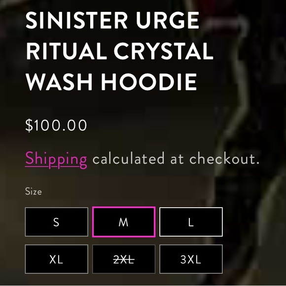 SOLD 🚫 Rob Zombie Sinister Urge Crystal Wash Hoodie - Picture 8 of 9